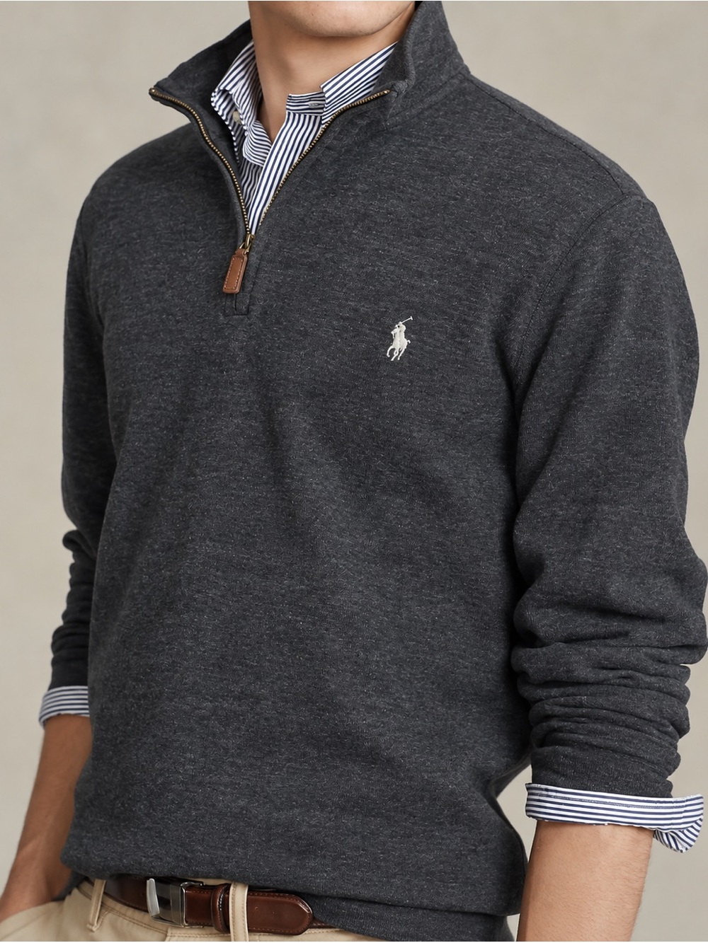 Polo by Ralph Lauren Estate-Rib Quarter-Zip Pullover